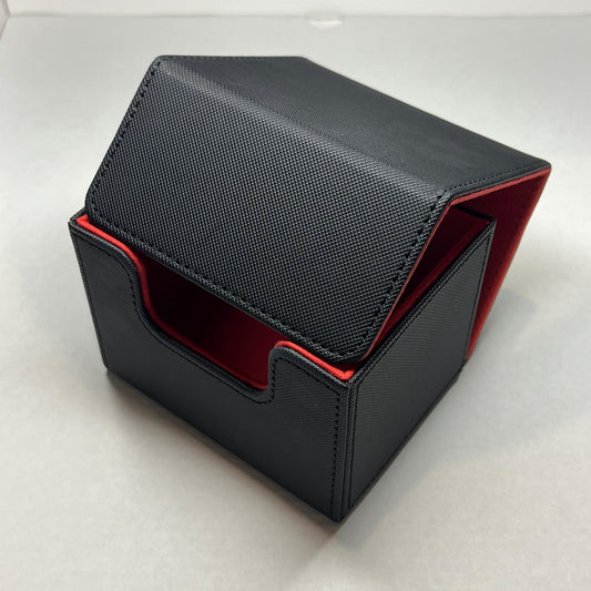 Deck Box - Magnetic - 100+ - Black/Red