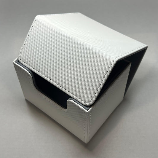 Deck Box - Magnetic - 100+ - White/Grey
